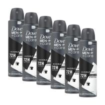 Kit 6 Desodorantes Dove Men+Care Antitranspirante Aerossol Invisible Dry 150ml