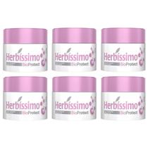 Kit 6 Desodorantes Em Creme Linha Bio Protect Herbíssimo 55g