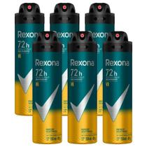 Kit 6 Desodorantes Rexona Men Aerossol Antitranspirante V8 150ml