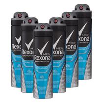 Kit 6 Desodorantes Rexona Men Antitranspirante Aerossol Xtra Cool 150ml