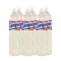 Kit 6 Detergente Anti Odor Coco Limpol Bombril 500Ml