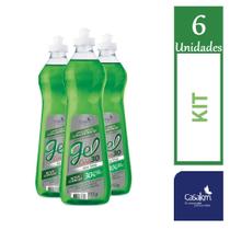 Kit 6 Detergente Concentrado Gel Care 30 Alo Vera 512g Cada - CasaKm