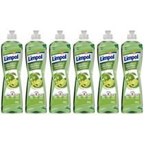 Kit 6 Detergente Gel Concentrado Limão e Verbena 400ml