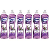 Kit 6 Detergente Gel Concentrado Uva e Orquídea 400ml