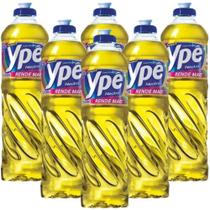 Kit 6 Detergente líquido Limpeza de Talheres Neutro 500ml