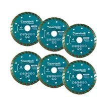 Kit 6 Disco Corte Diamantado Turbo Pro 110x20mm Quartzolit Kit 6 Disco Corte Diamantado Turbo Pro 110x20mm Quartzolit