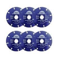 Kit 6 Disco Corte Esmerilhadeira P/ Aço 115mm x 22,23mm Matz Kit 6 Disco Corte Esmerilhadeira P/ Aço 115mm x 22,23mm Matz