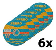 Kit 6 Disco Corte Fino Inox Ferro 114,3mm Diametalic Kit 6 Disco Corte Fino Inox Ferro 114,3mm Diametalic
