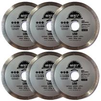 Kit 6 Disco De Corte Diamantado Liso 8mm 110mm x 20mm Matz