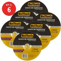 Kit 6 Disco Desbaste 9x7/8 Corte Metal Beltools Kit 6 Disco Desbaste 9x7/8 Corte Metal Beltools