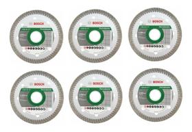 Kit 6 Disco Diamantado 4.3/8 Turbo Pro P/ Porcelanato Bosch Kit 6 Disco Diamantado 4.3/8 Turbo Pro P/ Porcelanato Bosch