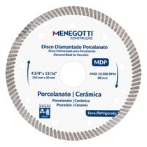 Kit 6 Disco Diamantado Porcelanato 4.3/8 Pol (110mm) MDP Menegotti Kit 6 Disco Diamantado Porcelanato 4.3/8 Pol (110mm) MDP Menegotti