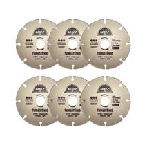 Kit 6 Disco Segmentado Tungstênio P/ Madeira 110x20mm Matz
