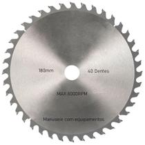 Kit 6 Discos De Serra Circular Com 40 Dentes 7" 180mm Para Madeira