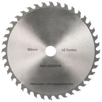 Kit 6 Discos De Serra Circular Com 40 Dentes 7" 180mm Para Madeira Kit 6 Discos De Serra Circular Com 40 Dentes 7" 180mm Para Madeira