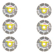 Kit 6 Discos Diamantados 105mm Segmentado Bosch Kit 6 Discos Diamantados 105mm Segmentado Bosch
