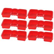 Kit 6 Dispenser de Pia Detergente/Esponja/Sabão Vermelho Kit 6 Dispenser de Pia Detergente/Esponja/Sabão Vermelho