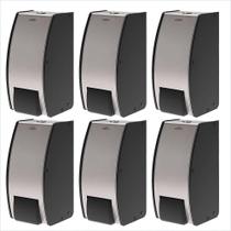 Kit 6 Dispensers de Parede Sabonete Líquido 800ml Inox Decorline Brinox Banheiro Kit 6 Dispensers de Parede Sabonete Líquido 800ml Inox Decorline Brinox Banheiro