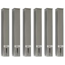 Kit 6 Dispensers Quadrado 50ml Inox Kit 6 Dispensers Quadrado 50ml Inox