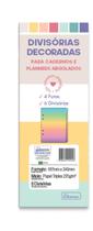 Kit 6 Divisórias Para Fichário Colegial Cores Gradiente Cadersil