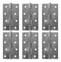 Kit 6 Dobradiça para Porta Interna Galvanizada 4x2,5pol. + Parafusos Kit 6 Dobradiça para Porta Interna Galvanizada 4x2,5pol. + Parafusos