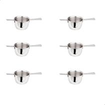 Kit 6 Dosadores De Bebida 50ml Em Inox Medidor Whisky Bar
