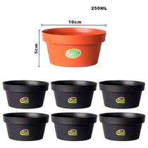 kit 6 e 10 Vasos de plantas cuia redondos resistentes decorativos coloridos auto irrigável