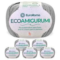 Kit 6 Ecoamigurumi Euroroma Linha Amigurumi Cores Fio Macio