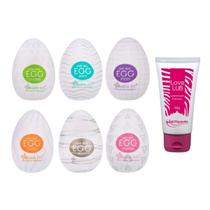 Kit 6 Egg Masturbador Masculino Magical Kiss Lubrificante