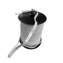 Kit 6 Elástico cor Branco chato Nº12 (7mm) de 50m p/ costura Kit 6 Elástico cor Branco chato Nº12 (7mm) de 50m p/ costura