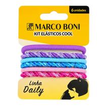 Kit 6 Elástico De Cabelo Sem Metal Linha Daily Marco Boni Cor:Colorido Kit 6 Elástico De Cabelo Sem Metal Linha Daily Marco Boni Cor:Colorido