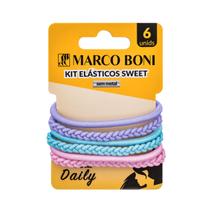 Kit 6 Elásticos De Cabelo Sem Metal Daily Sweet Marco Boni Cor:Colorido Kit 6 Elásticos De Cabelo Sem Metal Daily Sweet Marco Boni Cor:Colorido