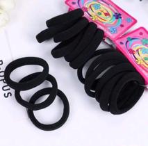 Kit 6 Elásticos Xuxinha Rabicó Para Cabelo - Cor Preto