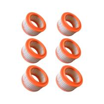 Kit 6 elemento filtro de ar compressor boca larga