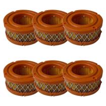 Kit 6 Elementos Filtrante Médio fechado Compressor Pressure