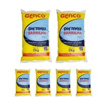 Kit 6 Elevador De Ph Granulado Barrilha 2kg - Genco