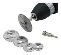 Kit 6 Em 1 Mini Disco Serra Circular Micro Retifica Dremel