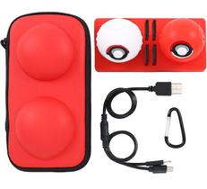 Kit 6 em 1 Pokebola Nintendo Switch Estojo Case Almofada Cabo Poke Ball - TechBrasil