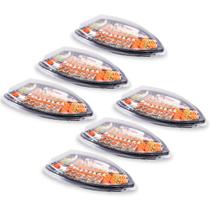 Kit 6 Embalagem Descartável Delivery Barca Sushi E Açai Gg Kit 6 Embalagem Descartável Delivery Barca Sushi E Açai Gg