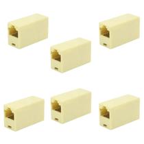 Kit 6 Emenda Rj45 8x8 Cat5 Cat6 1 Gbps Emenda Cabo De Rede Kit 6 Emenda Rj45 8x8 Cat5 Cat6 1 Gbps Emenda Cabo De Rede