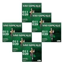 Kit 6 encordoamento sao gonçalo cavaco niquel c/ bolinha 011
