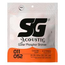 Kit 6 Encordoamento Violão Aço 011 SG Phosphor Bronze 6691