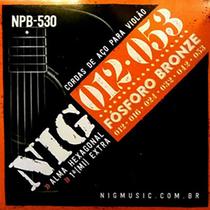 Kit 6 Encordoamento Violão Aço 012 NIG Phosphor Bronze NPB530