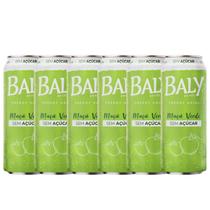 Kit 6 Energético Maçã Verde Zero Açúcar Baly Lata 473ml