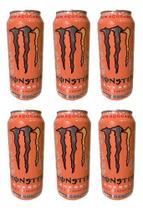 Kit 6 Energético Monster Zero Açúcar Ultra Peachy Keen 473ml Kit 6 Energético Monster Zero Açúcar Ultra Peachy Keen 473ml