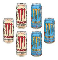 Kit 6 Energéticos Monster Mango Loco + Pacific Punch 473ml