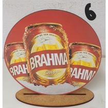 Kit 6 Enfeites de Mesa Decoração Festa Mdf Boteco da Brahma