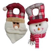 Kit 6 Enfeites De Porta Decoração Natal Feltro Pendente - Gici Christmas