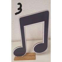Kit 6 Enfeites em MDF Notas Musicais Música Kit 6 Enfeites em MDF Notas Musicais Música