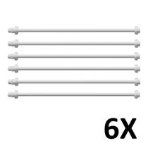Kit 6 Engate Flexível 1/2 X 150Cm Água Fria Pvc Branco Astra Kit 6 Engate Flexível 1/2 X 150Cm Água Fria Pvc Branco Astra